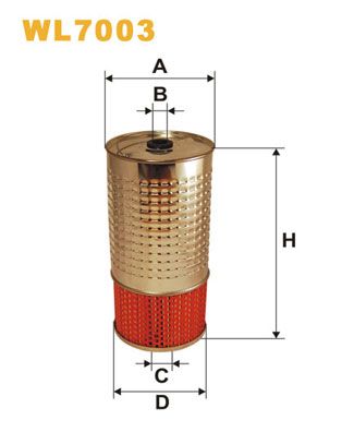 WIX FILTERS Масляный фильтр WL7003